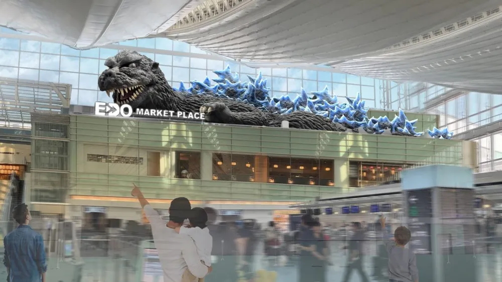 Godzilla aterriza en el aeropuerto de Tokio