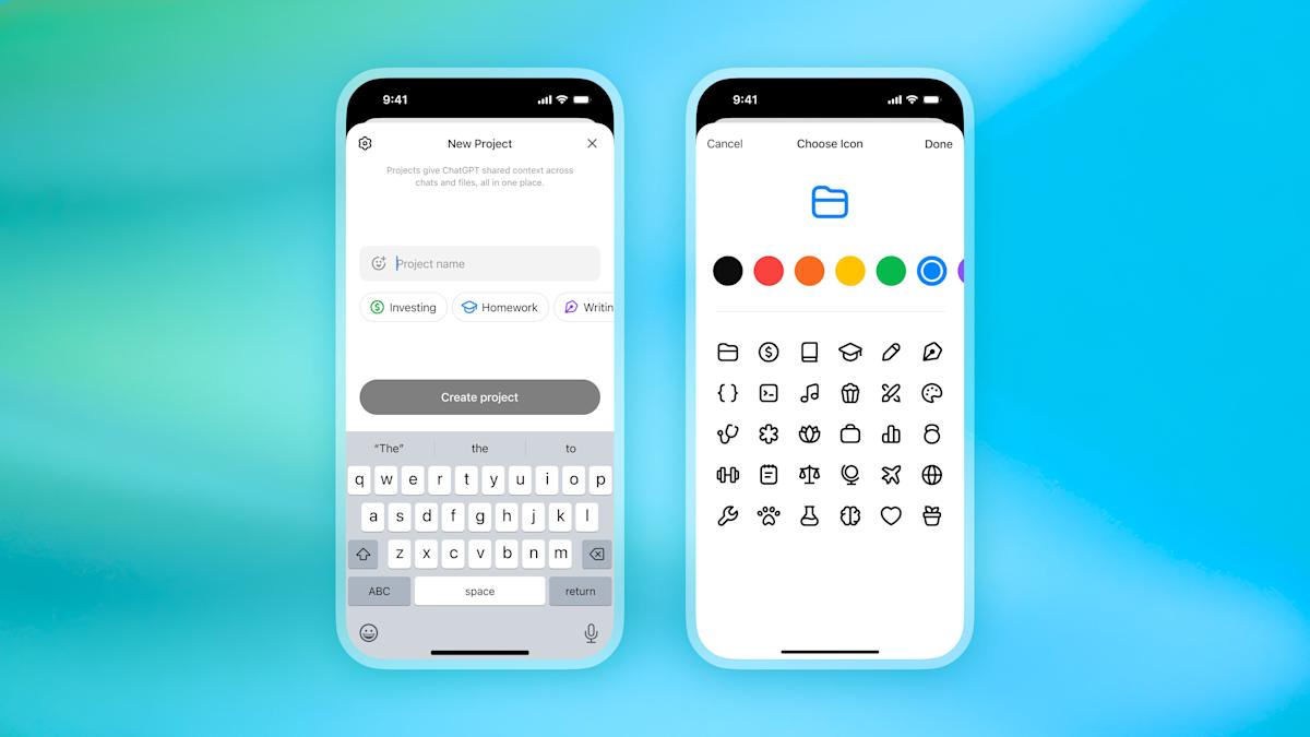 OpenAI democratiza 'Proyectos' de ChatGPT para usuarios gratuitos