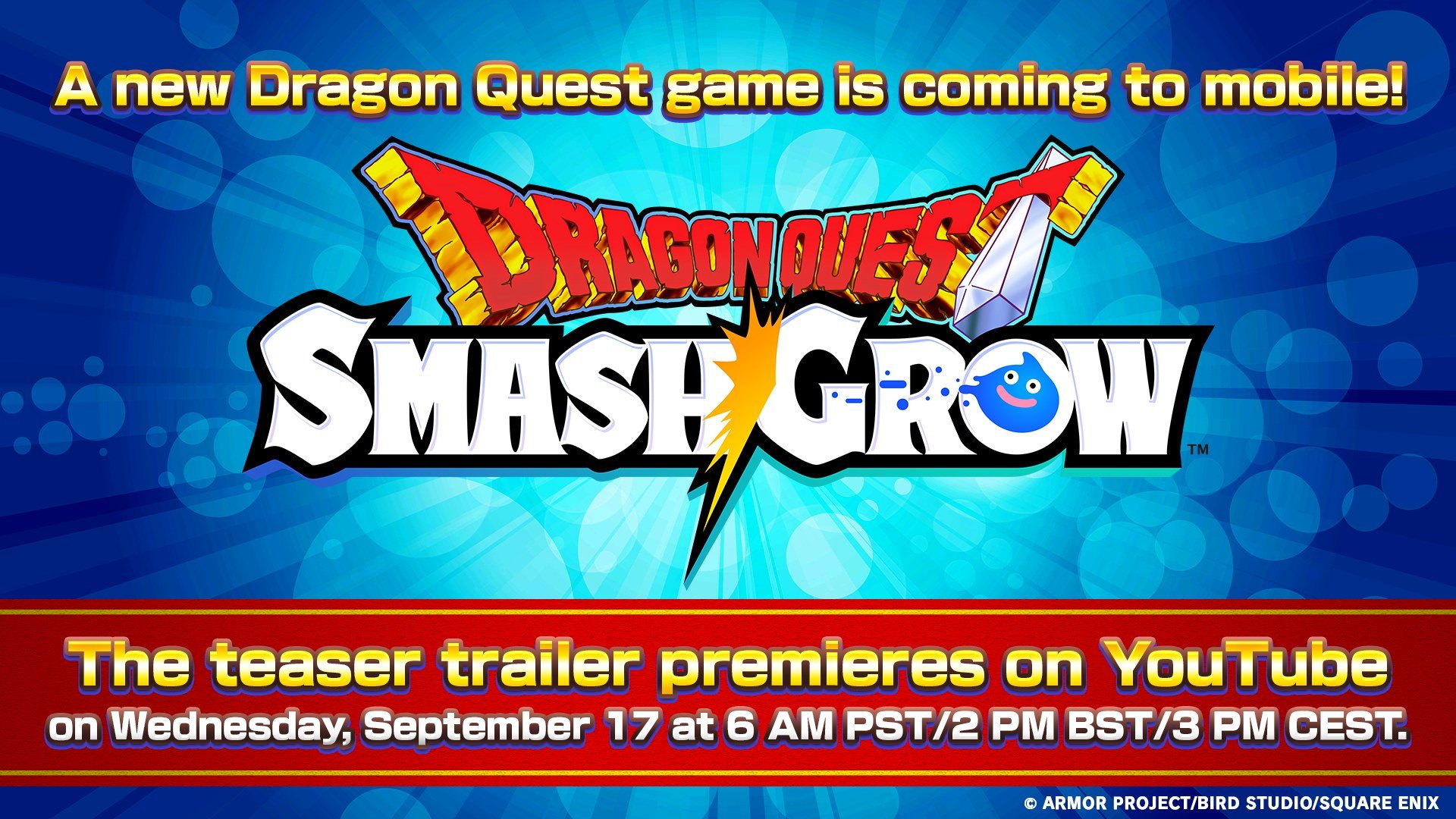 Nuevo Dragon Quest llega a móviles: Smash/Grow anunciado