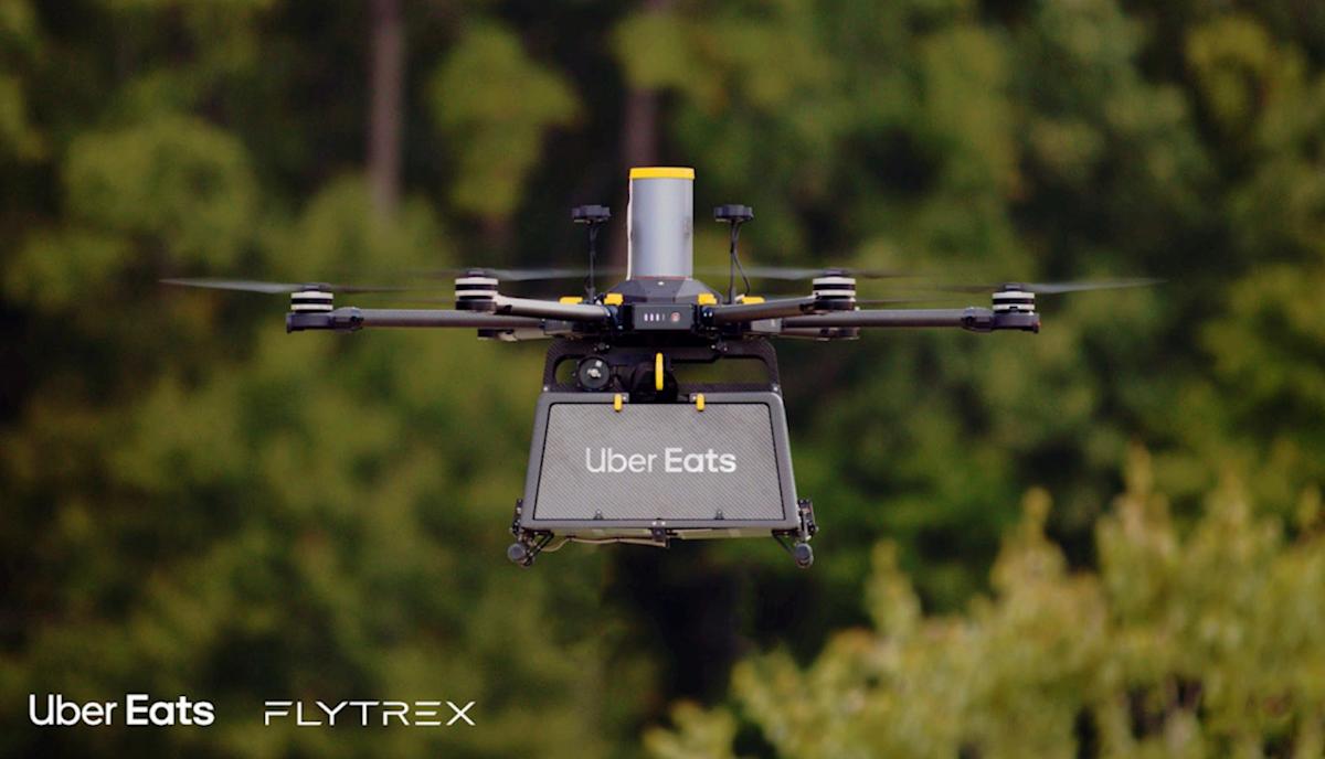 Uber Eats retoma las entregas de comida con drones en EE. UU.
