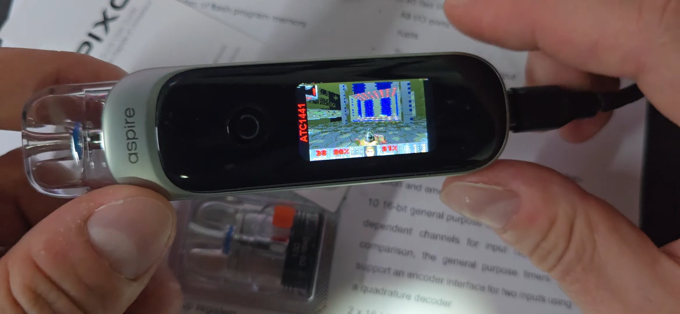 Hackean un cigarrillo electrónico para jugar a Doom