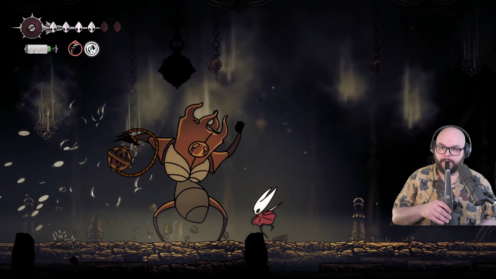 Un jugador se hace Silksong al 100% con un saxofón como mando
