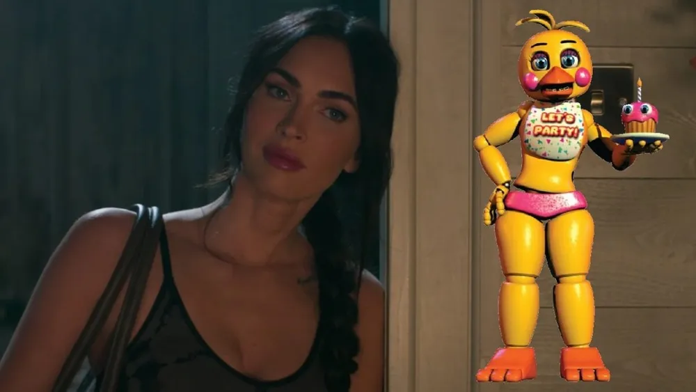 Megan Fox como Toy Chica en 'Five Nights at Freddy's 2' genera silencio en su evento de presentación