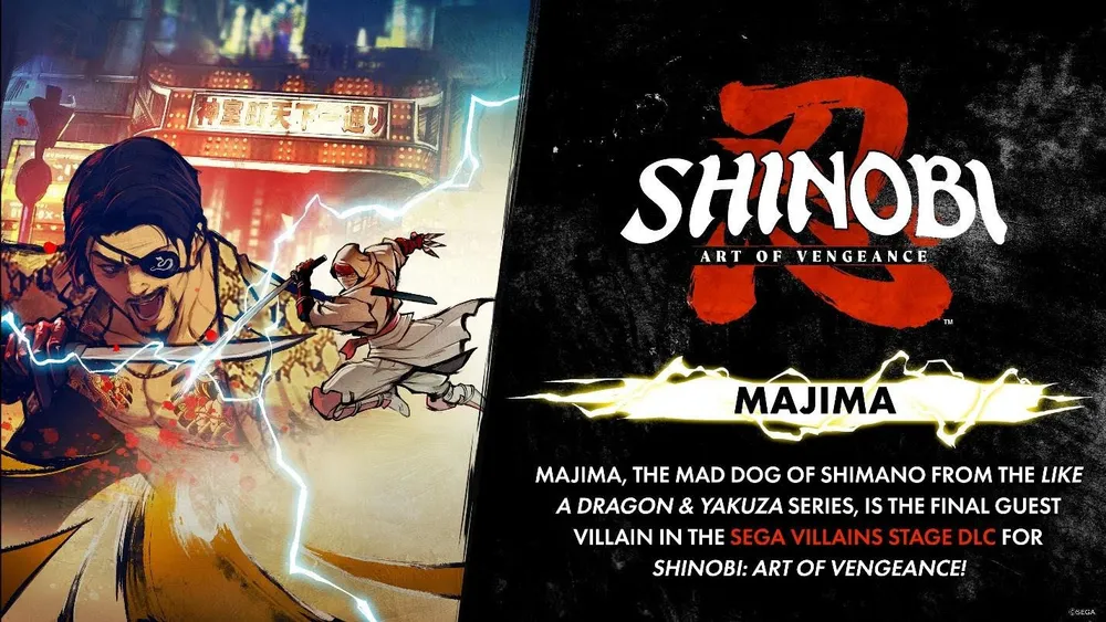 Goro Majima llega a SHINOBI: Art of Vengeance en un nuevo DLC