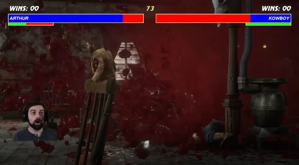 Un mod transforma Red Dead Redemption 2 en Mortal Kombat con muertes brutales