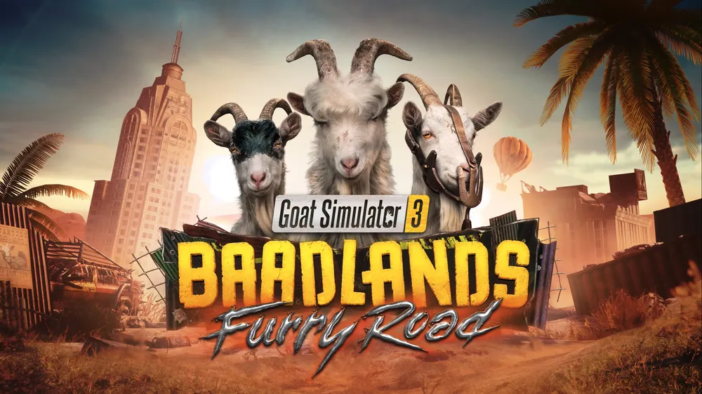 Goat Simulator 3 se expande con el DLC 'Baadlands: Furry Road'