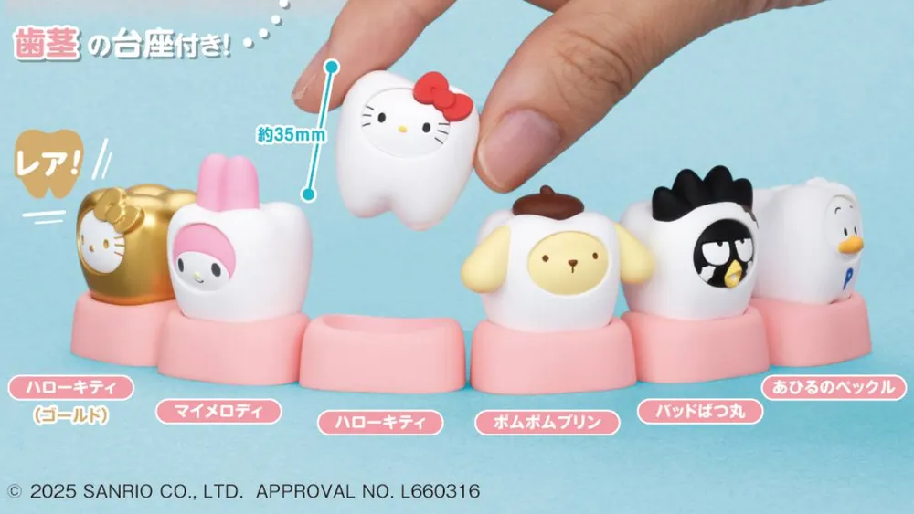 Sanrio: tus personajes favoritos se transforman en dientes coleccionables