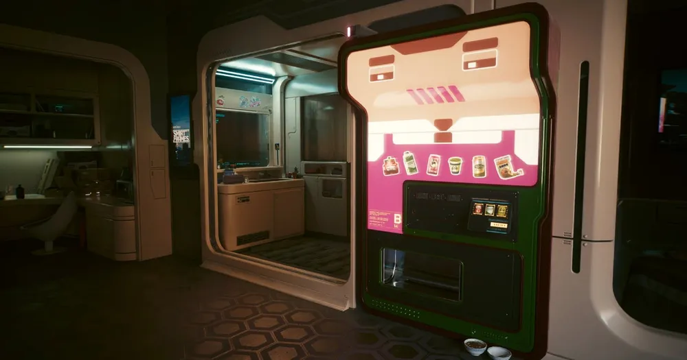 Mod de Cyberpunk 2077 da un final feliz a la máquina expendedora