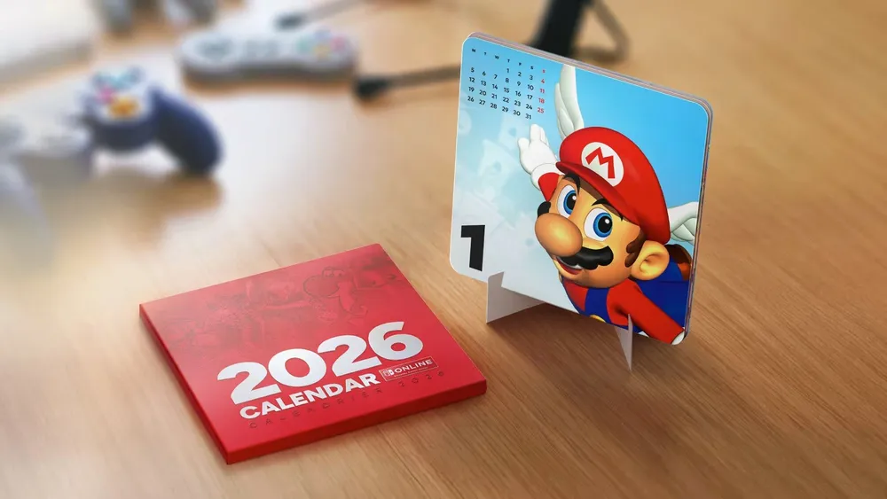 Nintendo lanza calendarios de 2026, uno exclusivo para suscriptores