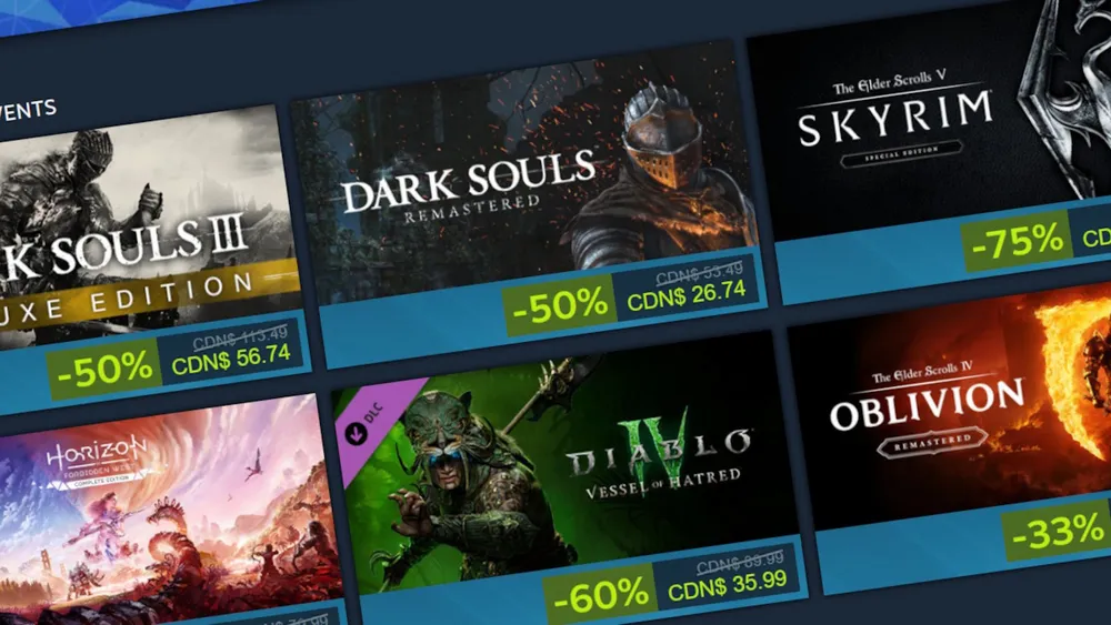 Steam lanza su primera rebaja de Black Friday