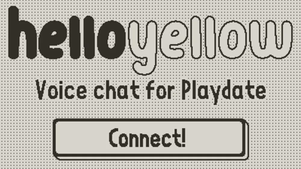 Llega helloyellow, la app de mensajes de voz para Playdate