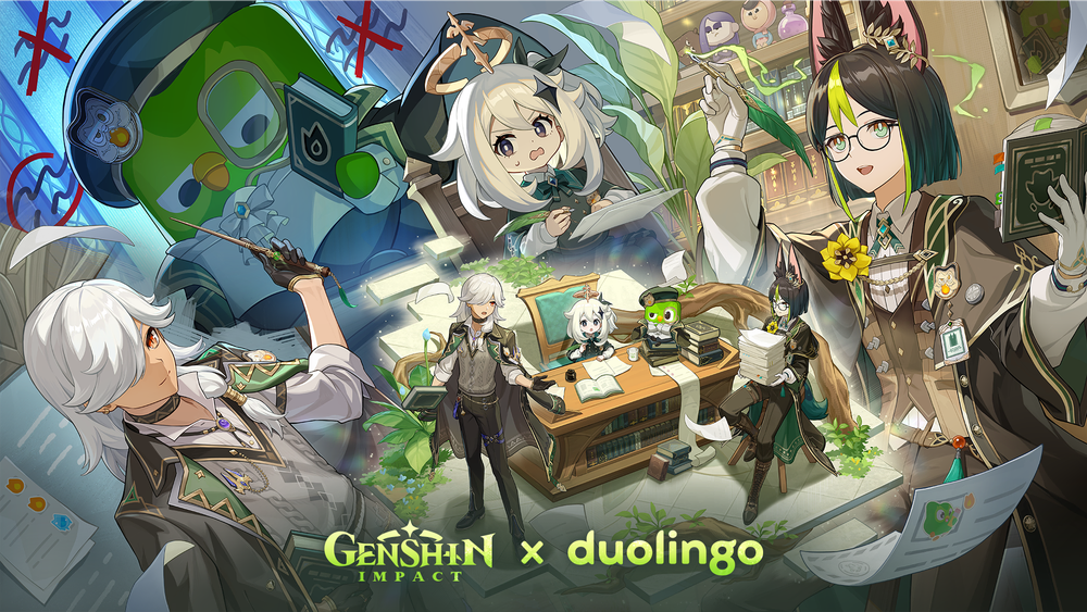 Genshin Impact llega a Duolingo en un crossover inesperado