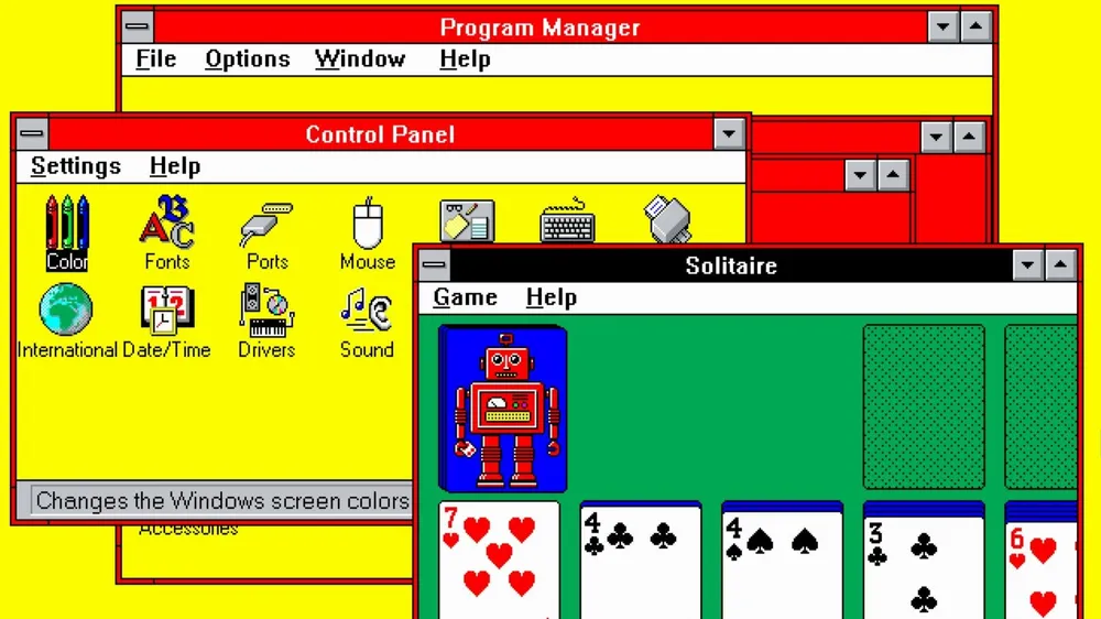 El misterio del 'Puesto de Perritos Calientes' de Windows 3.1: la verdad tras el esquema de color más extraño