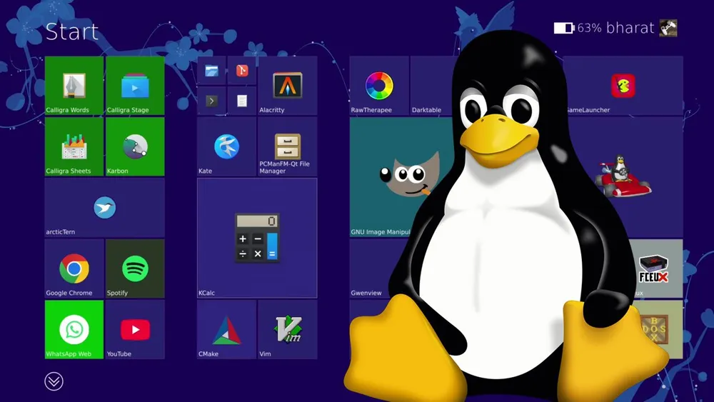 Un desarrollador recrea la interfaz de Windows 8 para Linux