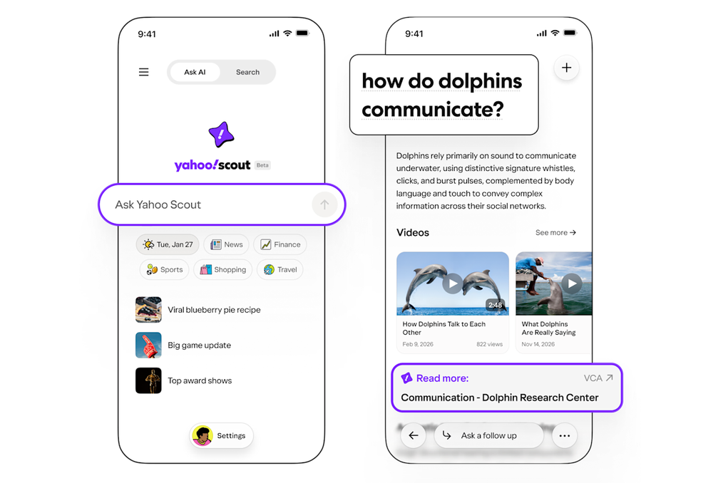 Yahoo integra IA generativa en su buscador