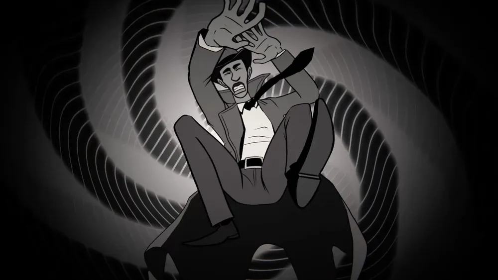 Investigación fatal: Misterio y bucle temporal en blanco y negro