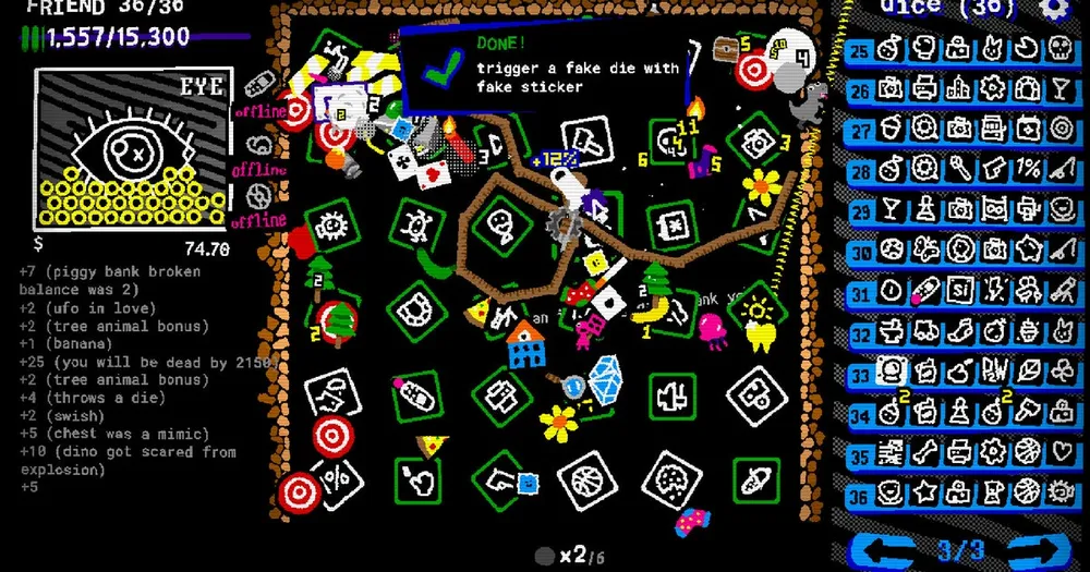 STICKER/BALL: El roguelike de billar y pegatinas que desata el caos