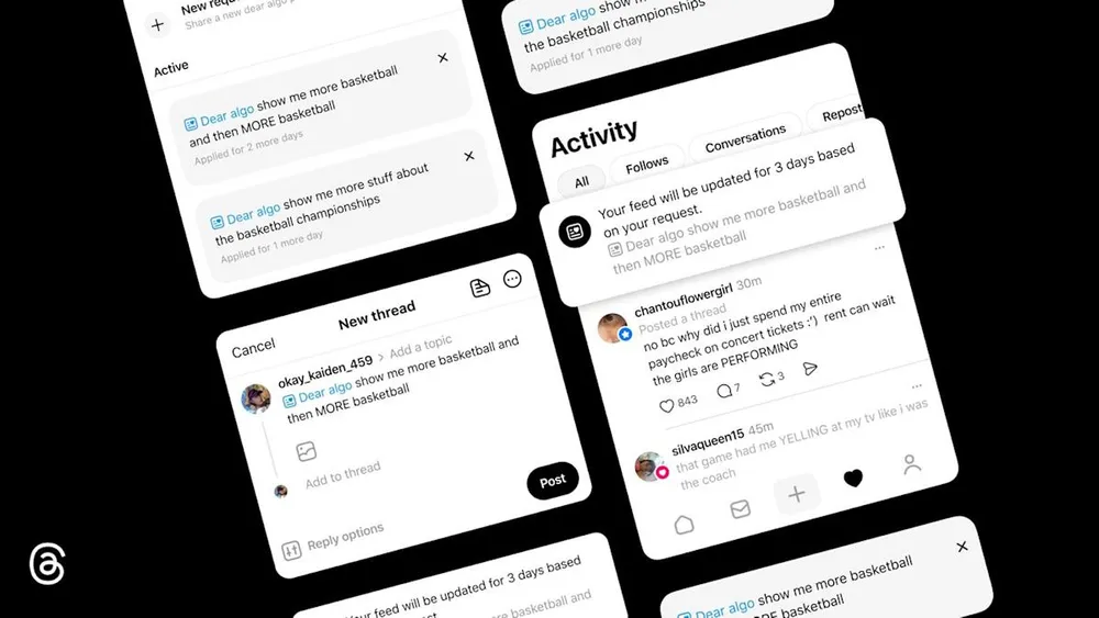 Threads permite a los usuarios 'hablar' con el algoritmo