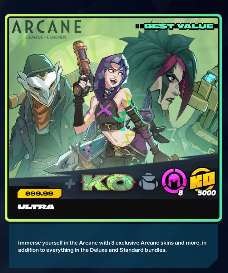 Los personajes Arcane en 2XKO, solo disponibles en un paquete de 100 euros